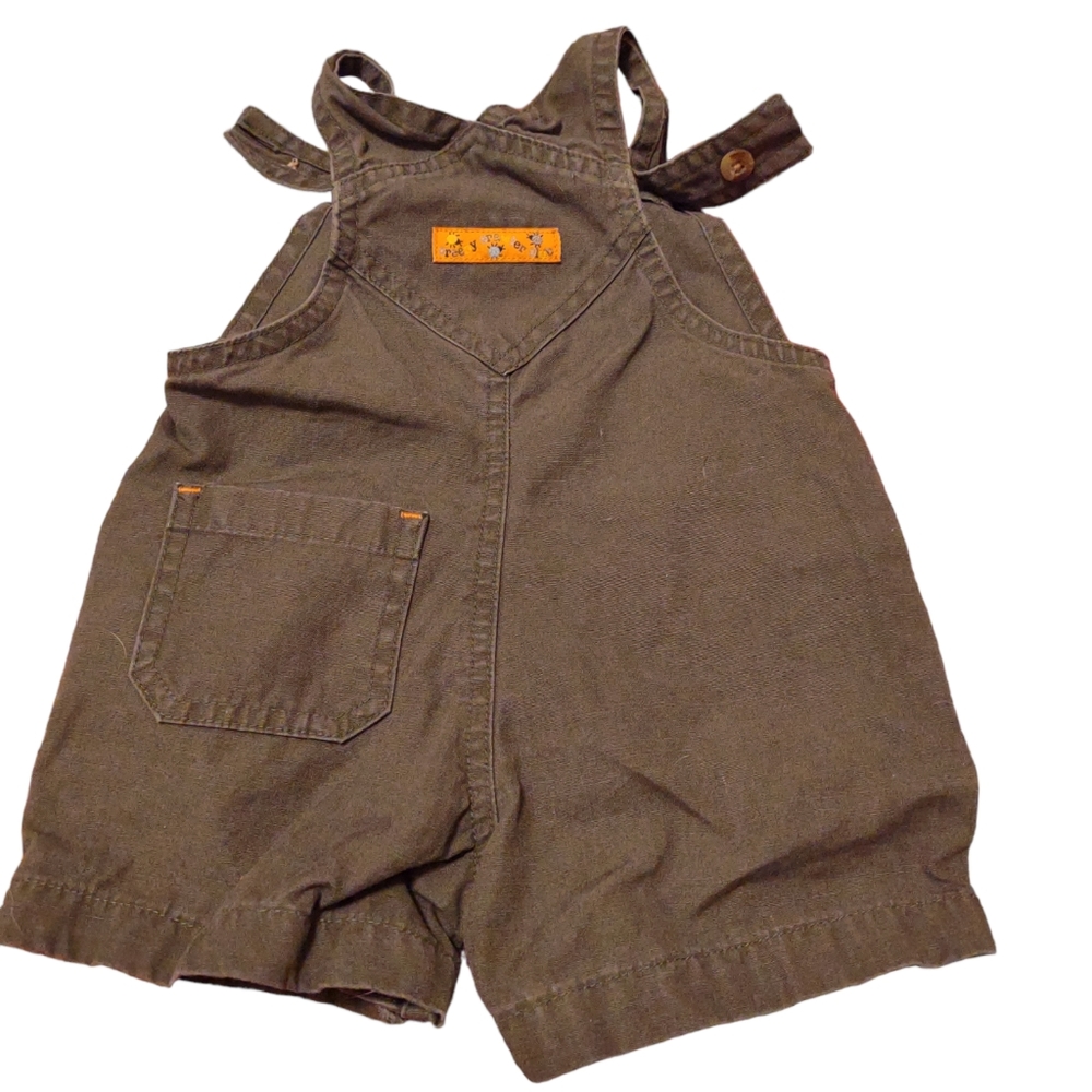 TKS basics olive green baby overalls Size 0/3 Months - Picture 2 of 6